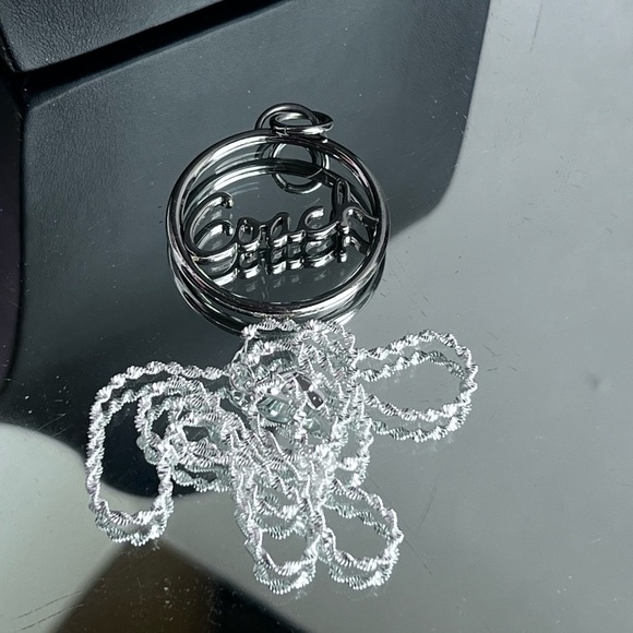 Coach Silver Pendant with new unbranded Necklace 22’ - Picture 3 of 5